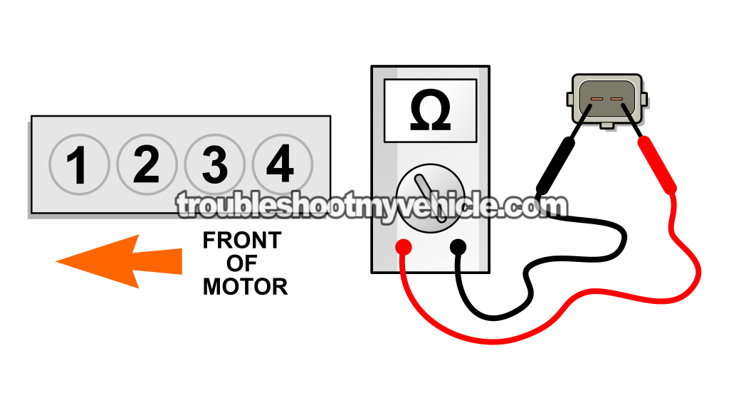 Checking The Injector's Internal Resistance. How To Test The Fuel Injectors (2000, 2001, 2002, 2003, 2004 2.0L DOHC Ford Focus) Checking The Injector's Internal Resistance. How To Test The Fuel Injectors (2000, 2001, 2002, 2003, 2004 2.0L DOHC Ford Focus)