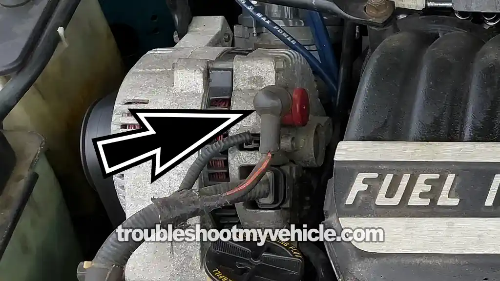 Testing The Continuity Of The Battery Circuit. How To Test The Alternator (1990, 1991, 1992, 1993, 1994, 1995 3.8L V6 Ford Taurus, Mercury Sable)