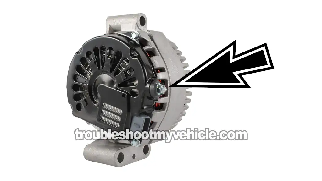 Testing The Continuity Of The Alternator's Battery Circuit. How To Test The Alternator (1998, 1999, 2000, 2001 4.0L V6 Mercury Mountaineer)