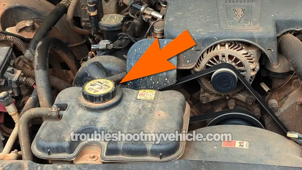 Coolant Shooting Out From Open Radiator. How To Test For A Blown Head Gasket (1992, 1993, 1994, 1995, 1996, 1997, 1998, 1999, 2000, 2001, 2002, 2003, 2004, 2005, 2006, 2007, 2008, 2009, 2010, 2011 4.6L Ford Crown Victoria And Mercury Grand Marquis)