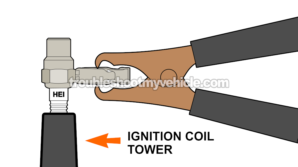 Making Sure Spark Is Coming Out Of The Coil Tower. How To Test The Ignition Coil Pack (2001, 2002, 2003 4.2L V6 Ford E150, E250)