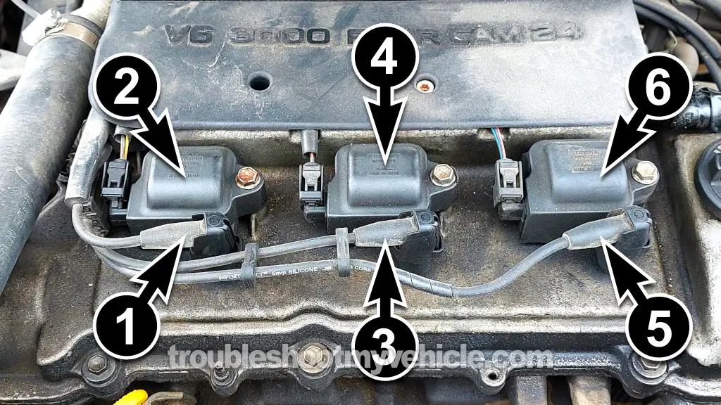 Ignition Coil System Basics. How To Test The Ignition Coils (1996, 1997, 1998, 1999, 2000, 2001 3.0L V6 Toyota Camry