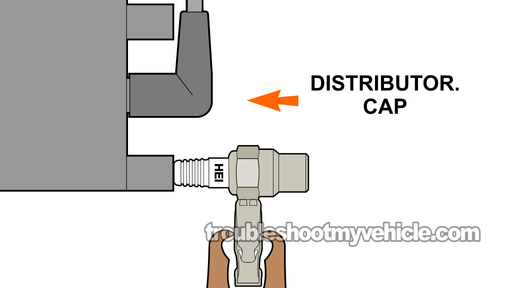 Checking The Distributor Cap For Spark. How To Test The Ignition Coil (1996, 1997 1.6L Toyota Corolla)