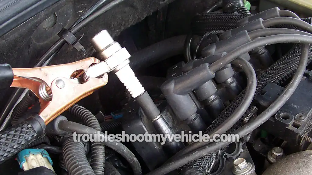 Testing Spark At The Ignition Coil Tower. How To Test The Ignition Coil Packs (1994, 1995, 1996, 1997, 1998, 1999, 2000, 2001, 2002, 2003, 2004, 2005 3.1L V6 Buick Century)