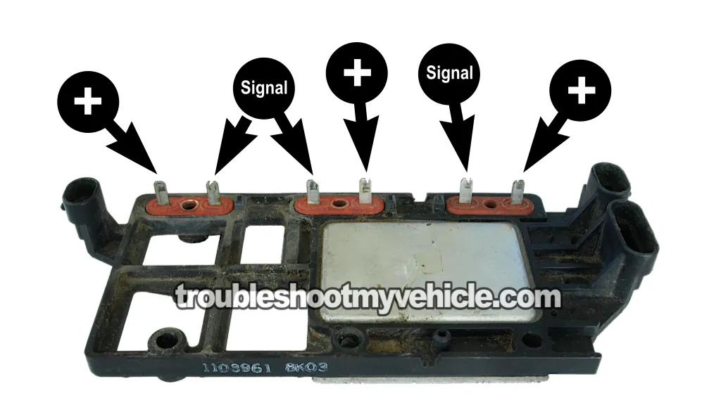 Verifying That The Ignition Coil Is Receiving 12 Volts. How To Test The Ignition Coil Packs (1994, 1995, 1996, 1997, 1998, 1999, 2000, 2001, 2002, 2003, 2004, 2005 3.1L V6 Buick Century)