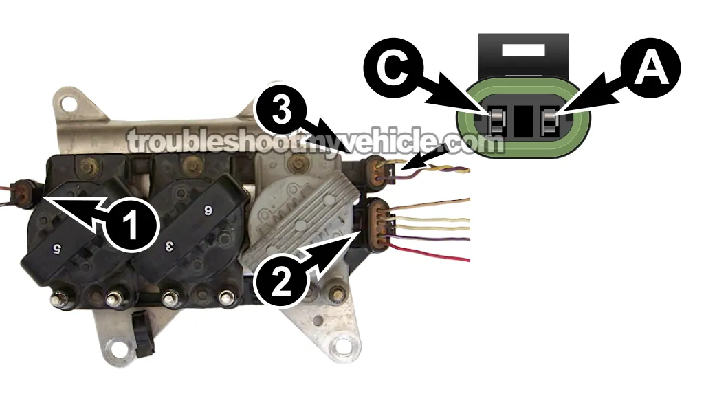 Making Sure The ICM Is Getting The 7X CKP Sensor Signal. How To Test The Ignition Control Module (1994, 1995, 1996, 1997, 1998, 1999, 2000, 2001, 2002, 2003, 2004, 2005 3.1L V6 Buick Century)