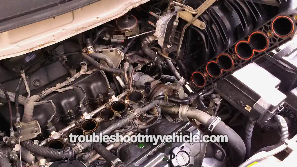 The Intake Manifold Plenum Has To Be Removed. How To Test The Fuel Injectors (1999, 2000, 2001, 2002 3.3L V6 Nissan Quest And Mercury Villager)