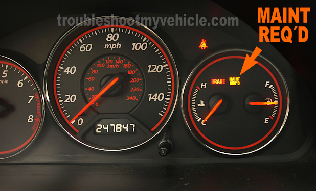 Maintenance Required Light Reset (2001-05 1.7L Honda Civic)