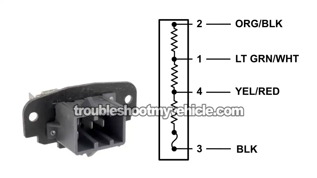 Using A Jumper Wire To Bypass The Blower Resistor. How To Test The Blower Motor Resistor (1995, 1996, 1997, 1998, 1999, 2000, 2001 4.0L V6 Ford Explorer And Mercury Mountaineer)