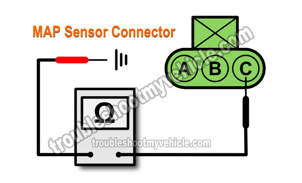 Checking For Shorts To Ground. Bad PCM Causing MAP Sensor Code (1993, 1994 GM 4.3L, 5.0L, 5.7L)