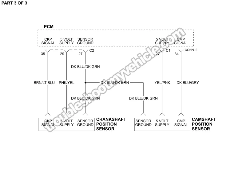 PART 3 of 3 -Ignition System Wiring Diagram. 2004, 2005, 2006 4.7L V8 Dodge Ram Pickup
