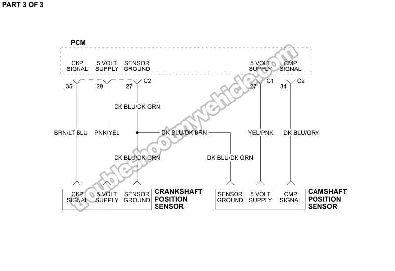 PART 3 of 3 -Ignition System Wiring Diagram. 2007, 2008 4.7L V8 Dodge Ram Pickup