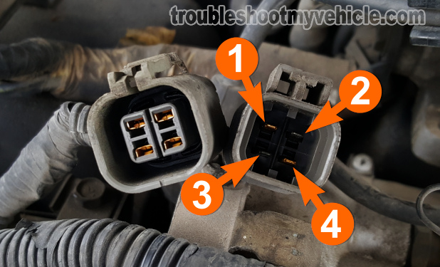 Distributor 4-Wire Electrical Connector Pin Out (1993, 1994, 1995, 1996, 1997, 1998 3.0L Nissan Quest And Mercury Villager).