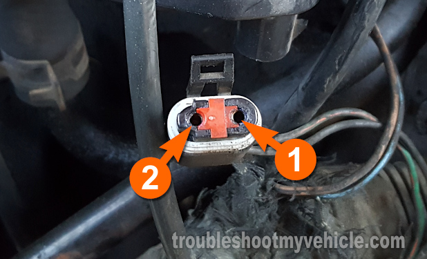 Making Sure The Ignition Coil Is Getting 12 Volts. How To Test The Ignition System (1993, 1994, 1995 2.5L Dodge Caravan And Plymouth Voyager)