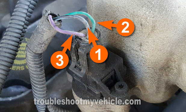 Making Sure The MAP Sensor Is Getting 5 Volts. How To Test The MAP Sensor (1998-2000 2.4L Dodge, Plymouth Mini-Van)
